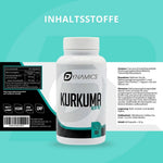 Kurkuma mit 60 Kapseln und 475 mg Curcuminoide pro Kapsel