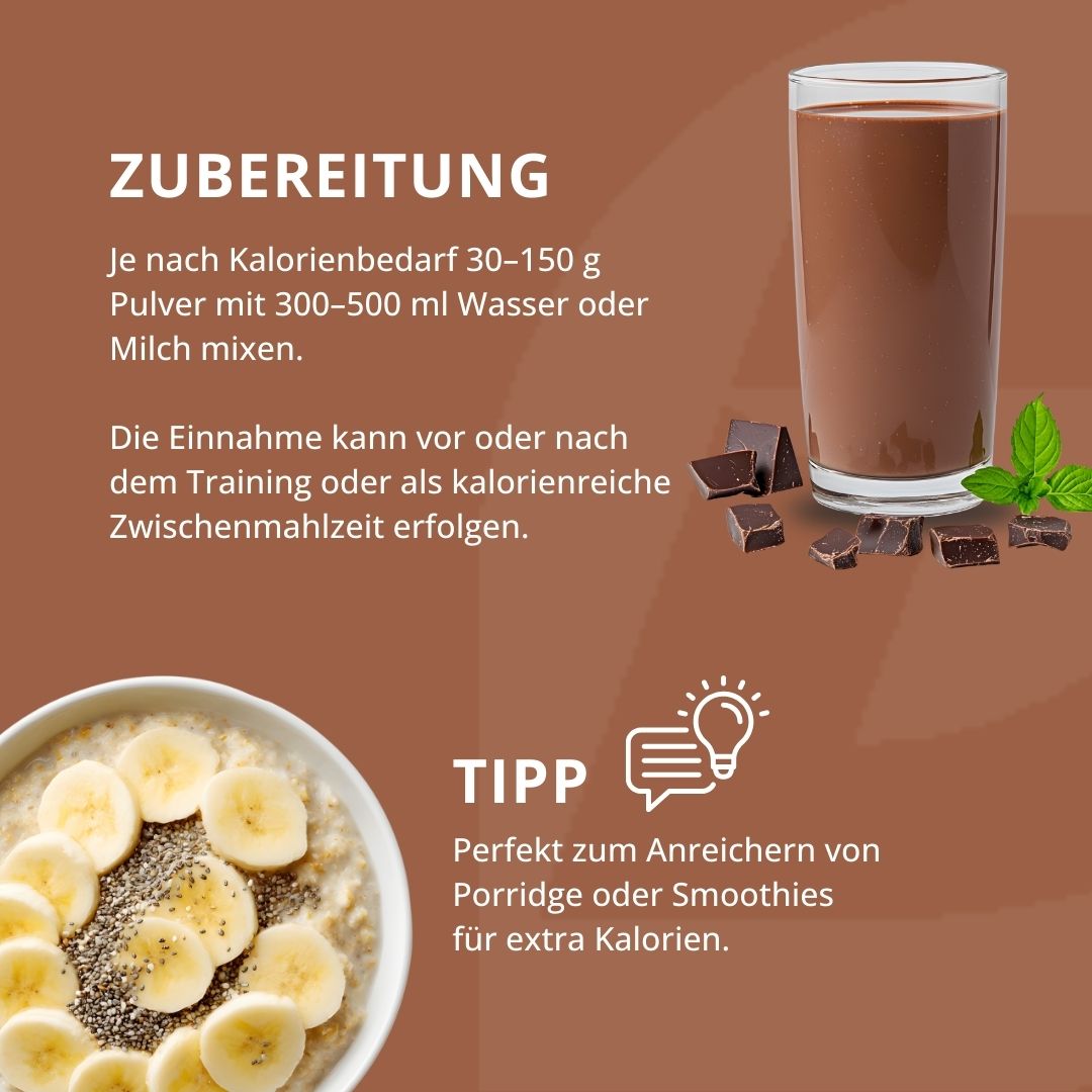 Dynamics Pure Mass Gain 3 kg Choco Dream Zubereitung 