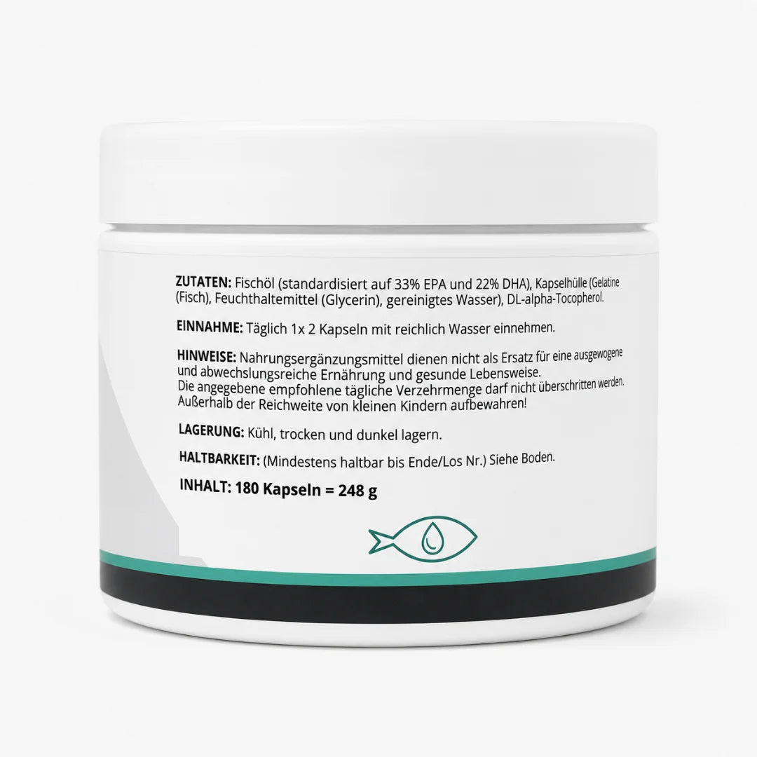 Dynamics Omega 3 180 Kapseln Etikett 