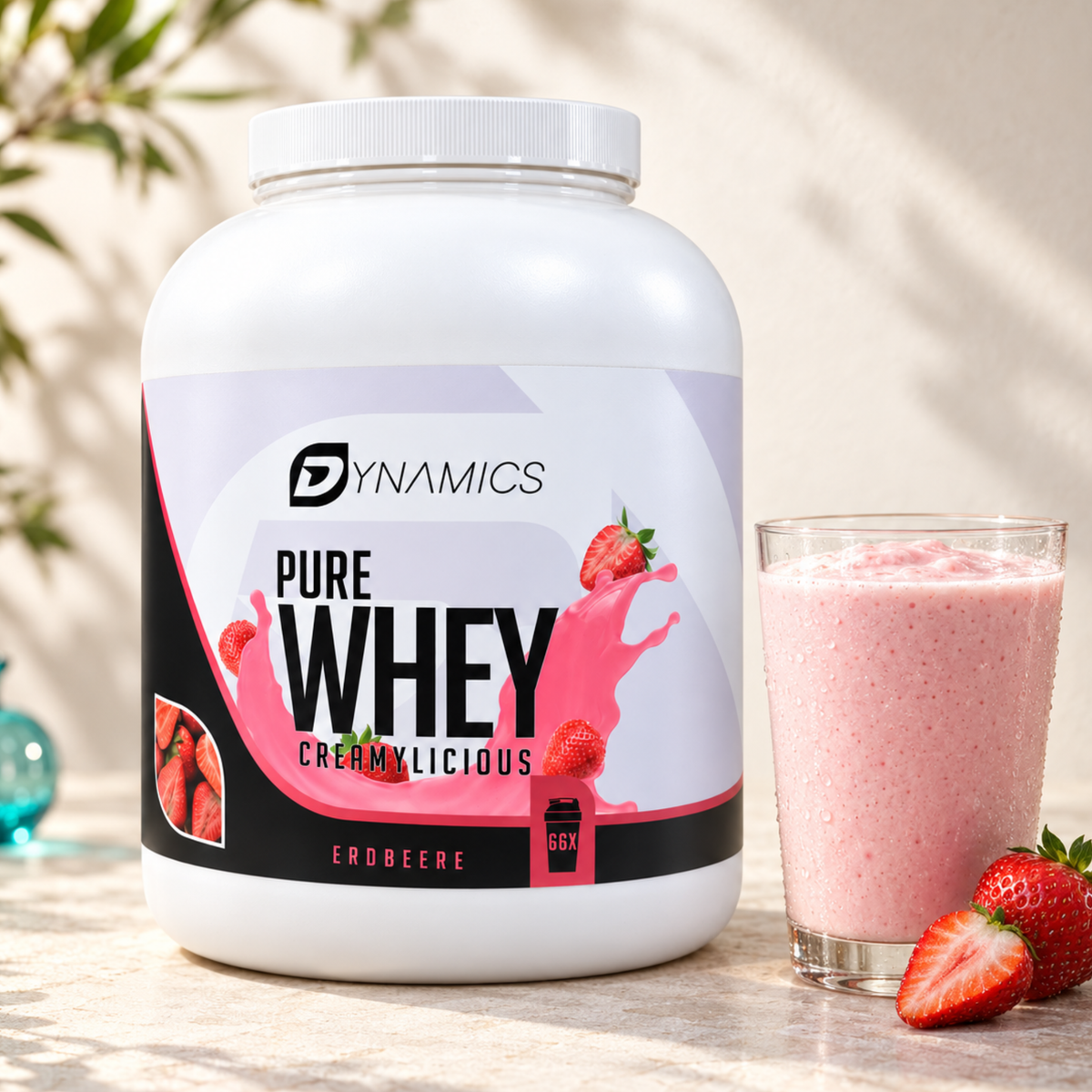 Dynamics Pure Whey 2 kg Erdbeere Produktansicht 