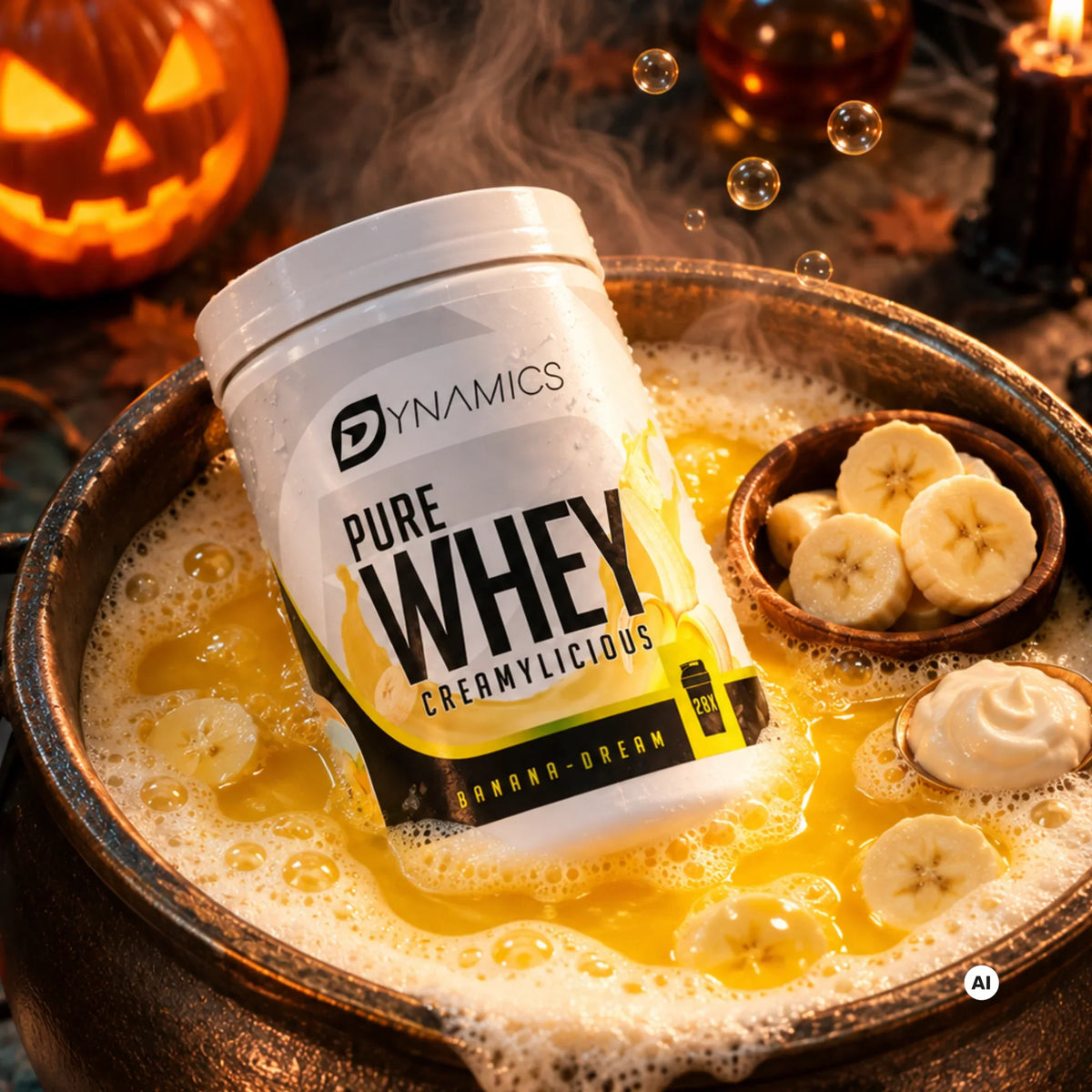 Dynamics Nutrition Halloween – pure whey banane halloween