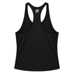 Dynamics Stringer Tanktop Black/Gold – Rückseite mit schmalem Racerback-Schnitt