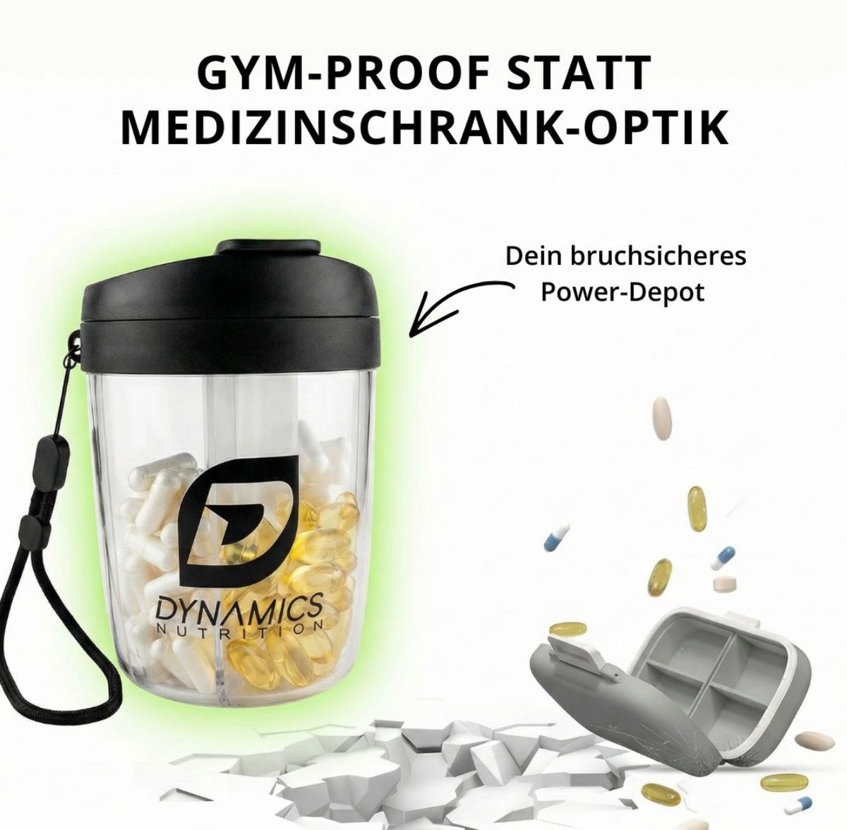 Kapselbox im Vergleich zu standard Pillenboxen